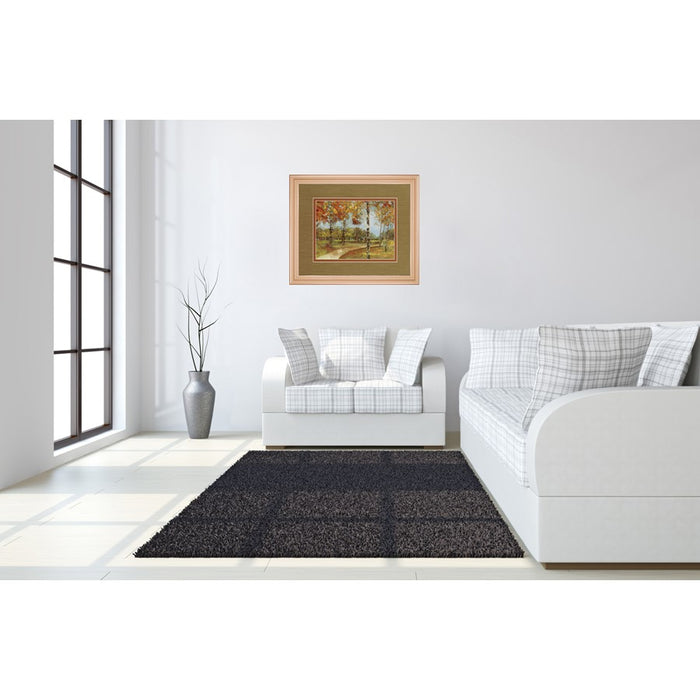 Classy Living Autumn Path Wall Art Double Mat 40"x34", Rose Gold