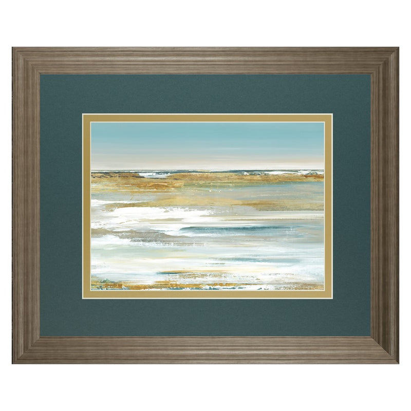 Classy Living Blue Horizon Wall Art Double Mat 40"x34", Tranquil Ash
