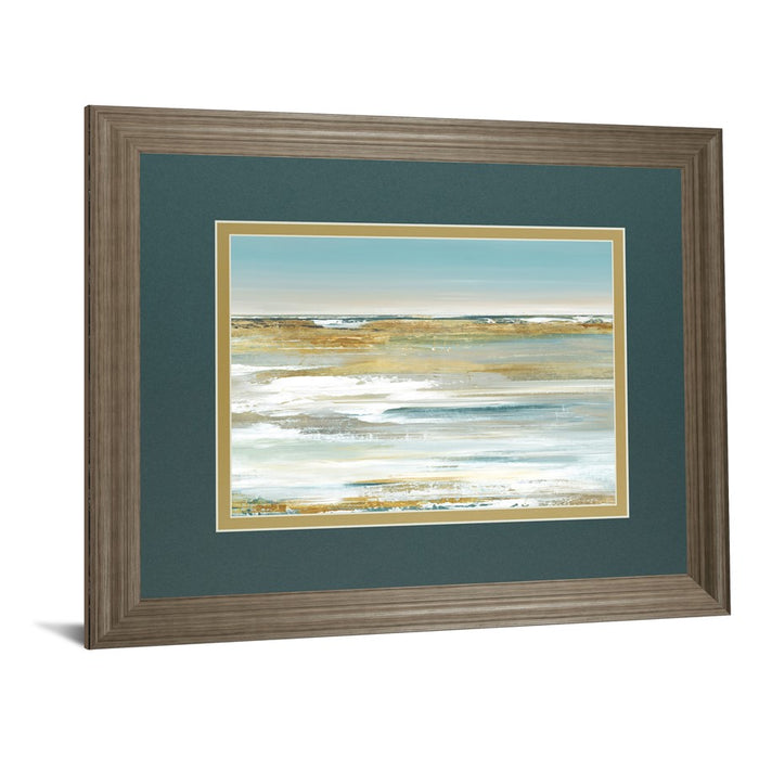 Classy Living Blue Horizon Wall Art Double Mat 40"x34", Tranquil Ash