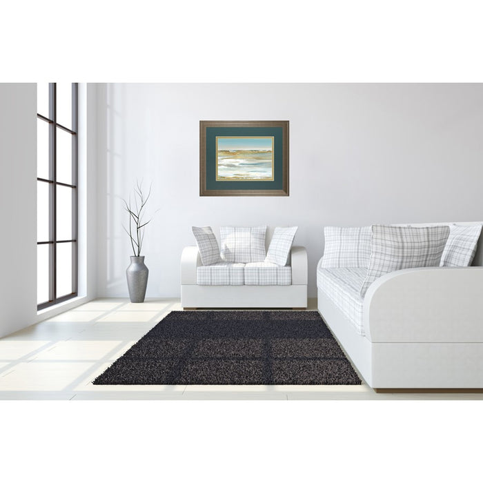 Classy Living Blue Horizon Wall Art Double Mat 40"x34", Tranquil Ash