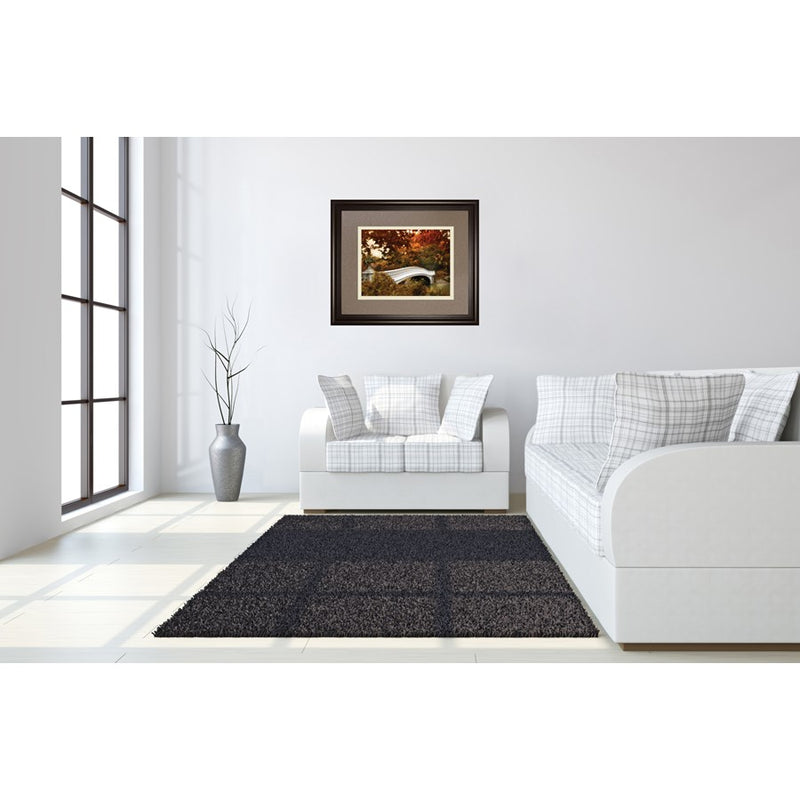 Classy Living Autumn Bridge Wall Art Double Mat 40"x34", Dark Chocolate