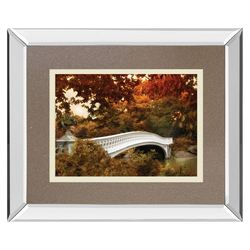 Classy Living Autumn Bridge Wall Art 40"x34", Mirrored