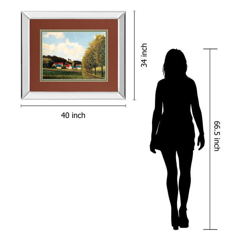 Classy Living Country Charm Wall Art 40"x34", Mirrored