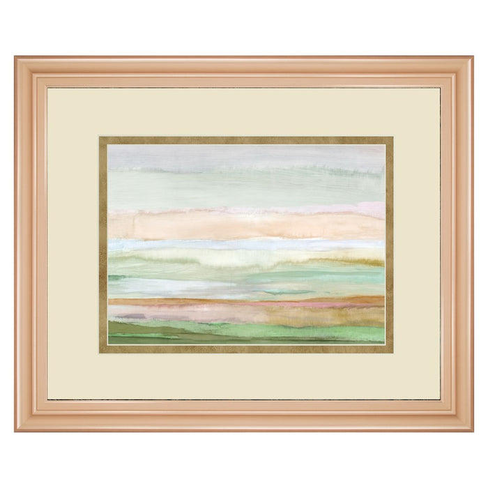 Classy Living Serene Horizons Wall Art Double Mat 40"x34", Rose Gold