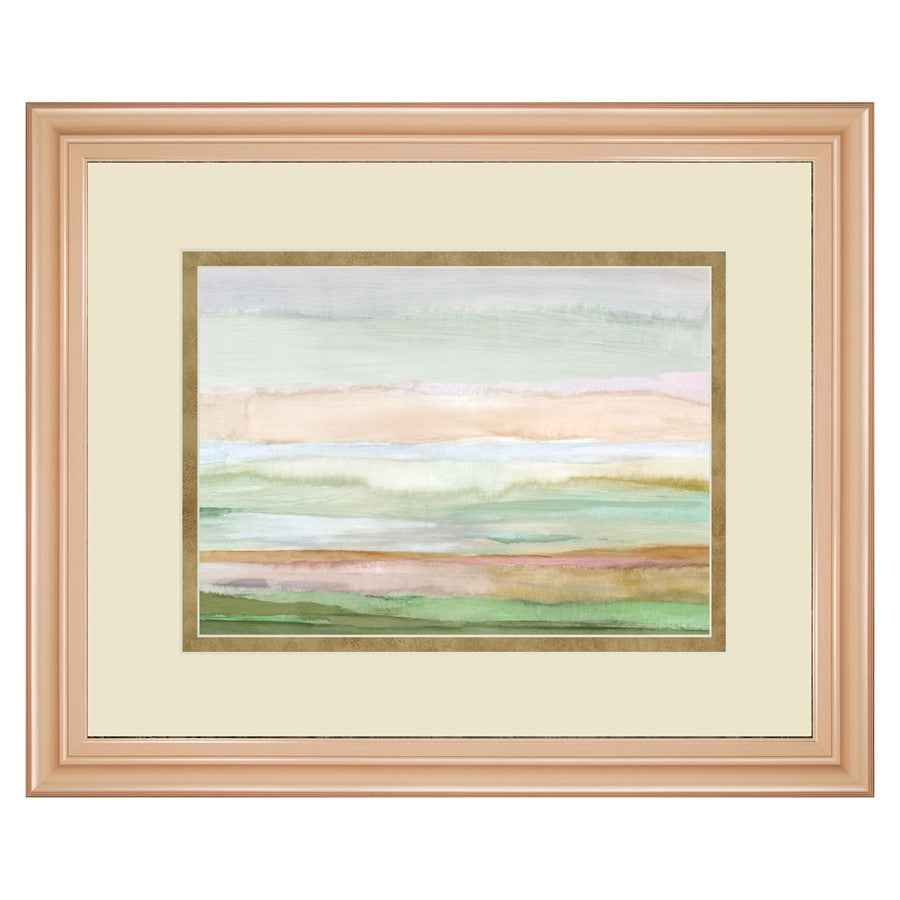 Classy Living Serene Horizons Wall Art Double Mat 40"x34", Rose Gold