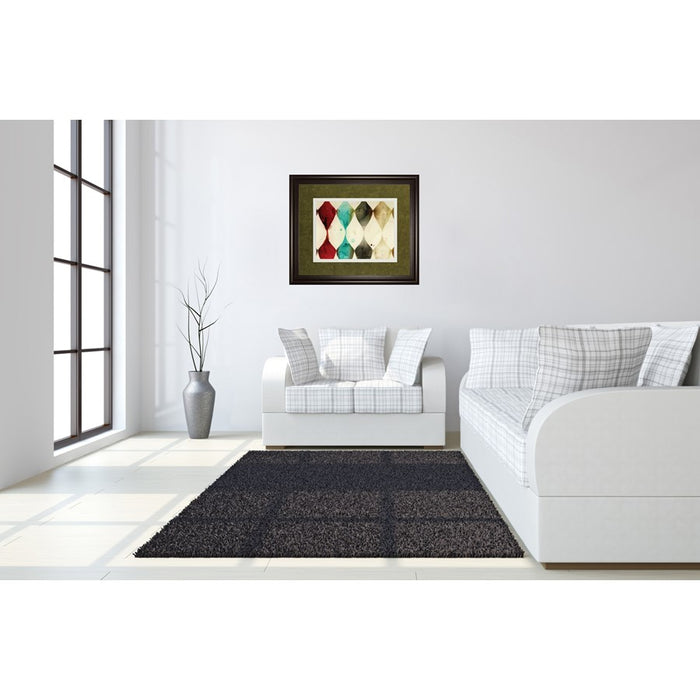 Classy Living Spotted Heralds Wall Art Double Mat 40"x34", Chocolate