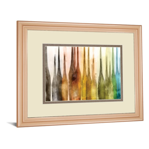 Classy Living Color Cascade Wall Art Double Mat 40"x34", Rose Gold