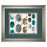 Classy Living Moroccan Beads Wall Art Double Mat 40"x34", Silver Serenity