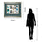 Classy Living Moroccan Beads Wall Art Double Mat 40"x34", Silver Serenity