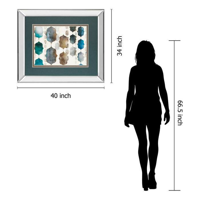 Classy Living Moroccan Beads Wall Art 40"x34", Mirrored