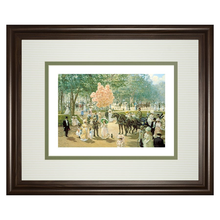 Classy Living Balloon Seller Wall Art Dbl Mat 40"x34", Cinnamon Mocha - DM5879