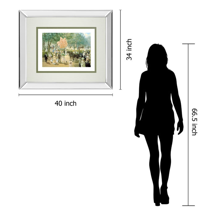 Classy Living Balloon Seller Wall Art 40"x34", Mirrored