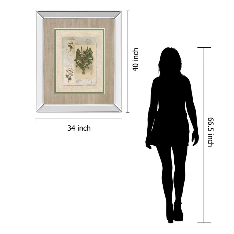 Classy Living Orchid Elegance Wall Art 34"x40", Mirrored