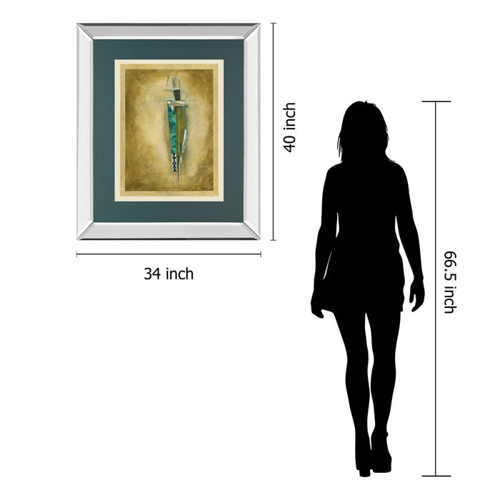 Classy Living Shaman Figure Wall Art 34"x40", Mirrored