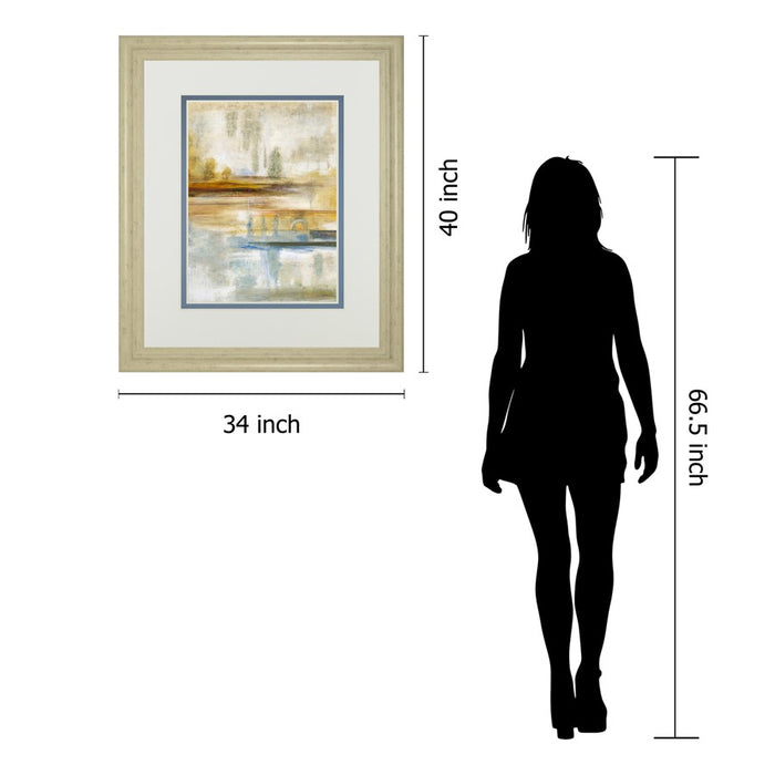 Classy Living Earthscape II Wall Art Double Mat 34"x40", Ivory Bliss
