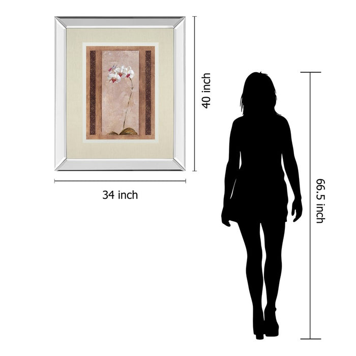 Classy Living Elegant Orchid Wall Art 34"x40", Mirrored