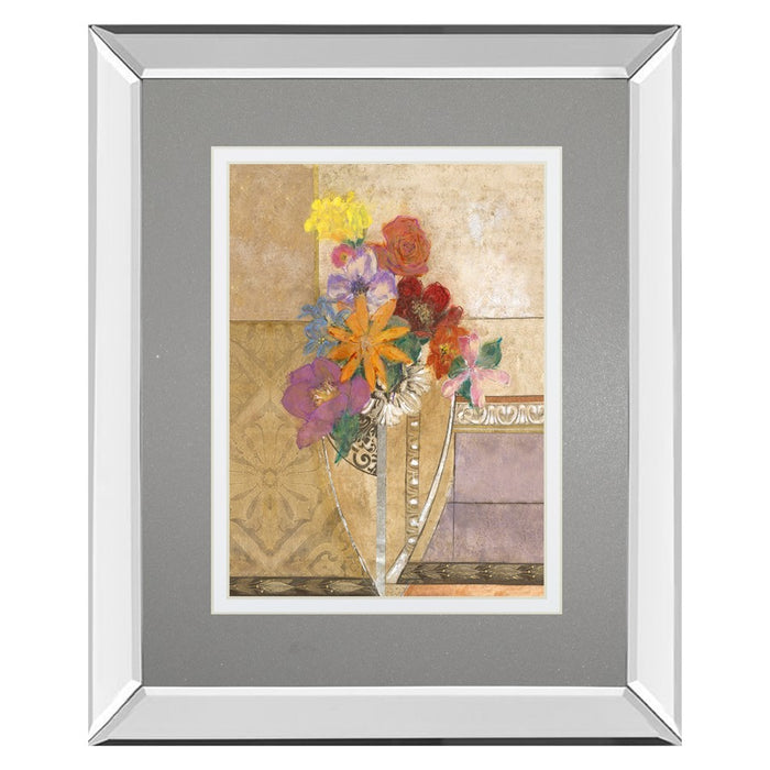 Classy Living Pansy Bouquet Wall Art 34"x40", Mirrored