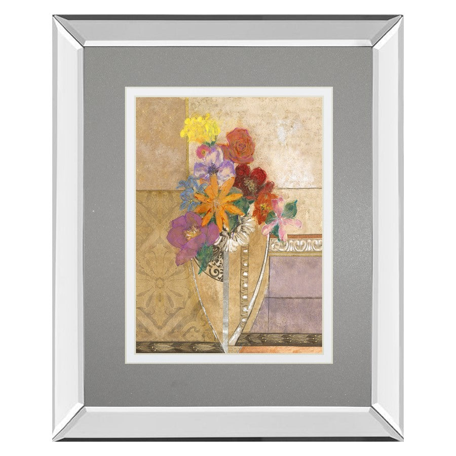 Classy Living Pansy Bouquet Wall Art 34"x40", Mirrored