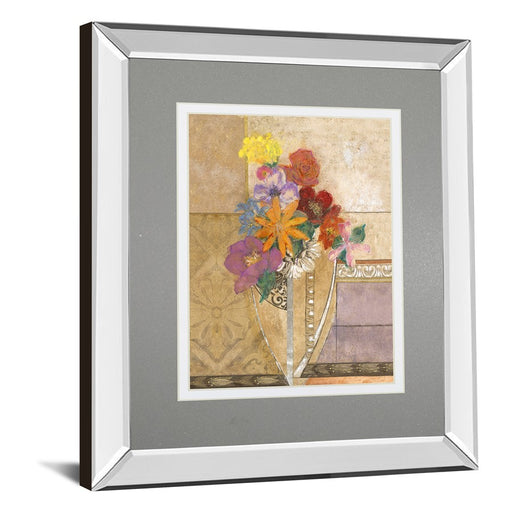 Classy Living Pansy Bouquet Wall Art 34"x40", Mirrored