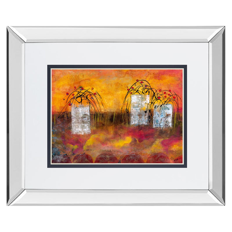 Classy Living Vibrant Abstract IV Wall Art 40"x34", Mirrored