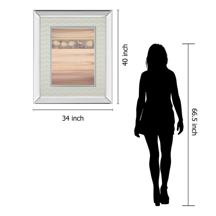 Classy Living White Passion Wall Art 34"x40", Mirrored