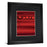 Classy Living Red Passion Wall Art Double Mat 34"x40", Midnight Aura