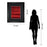 Classy Living Red Passion Wall Art Double Mat 34"x40", Midnight Aura