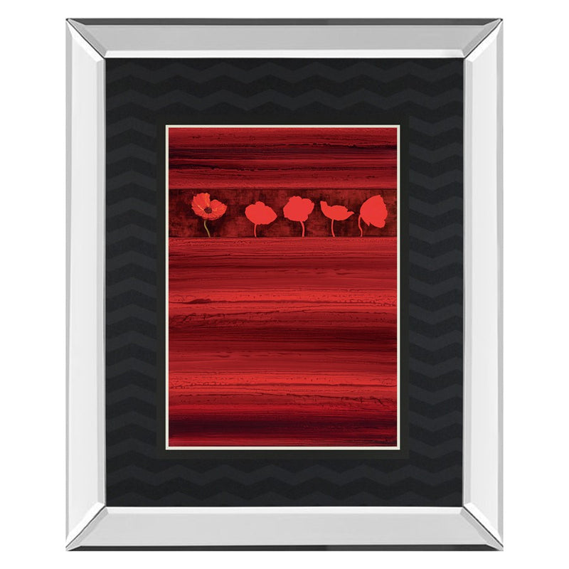 Classy Living Red Passion Wall Art 34"x40", Mirrored