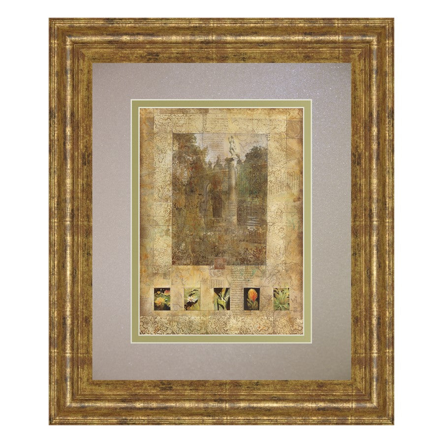 Classy Living Botanical Reverie Wall Art Double Mat 34"x40", Gilded