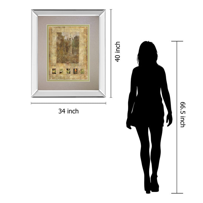 Classy Living Botanical Reverie Wall Art 34"x40", Mirrored