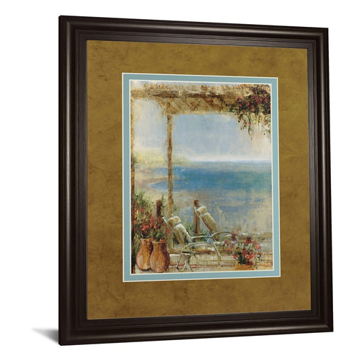 Classy Living Ocean Retreat II Wall Art Double Mat 34"x40", Chocolate