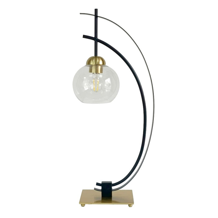 Classy Living Eclipse Aura Table Lamp/Set of 2, Gold/Black/Clear