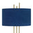 Classy Living Velvet Radiance 1Lt Table Lamp/Set of 2, Gold/Blue