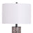 Classy Living Serpent Elegance 1Lt Table Lamp/Set of 2, Black/White
