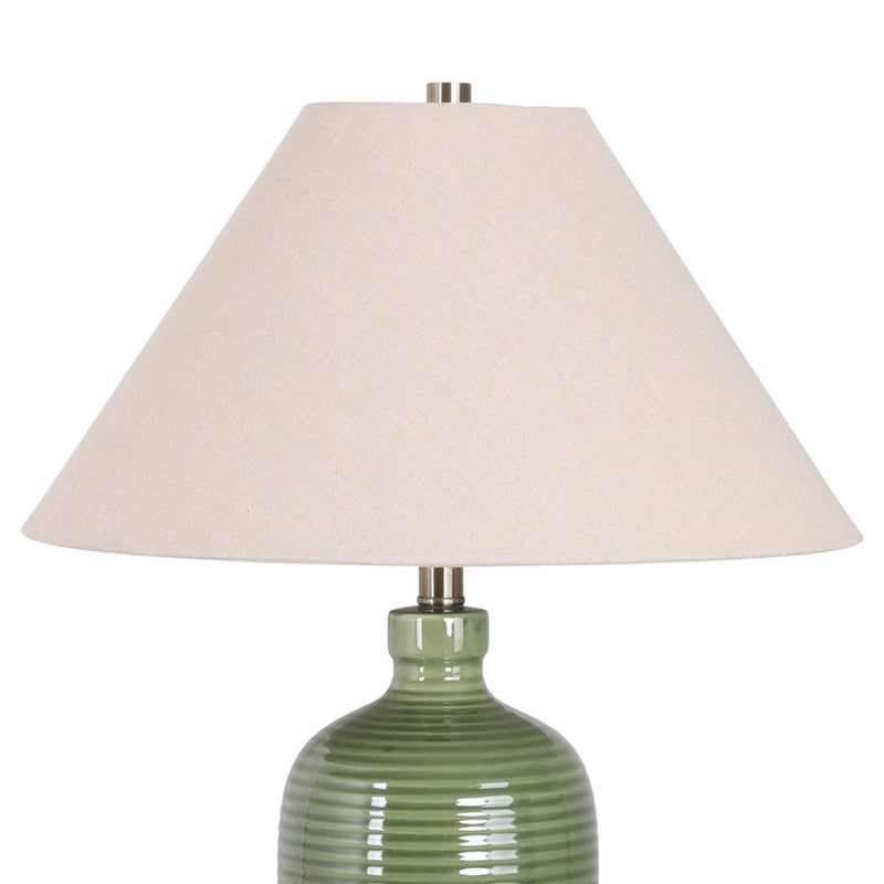 Classy Living Verdant Elegance 1Lt Table Lamp/Set of 2, Green/Natural