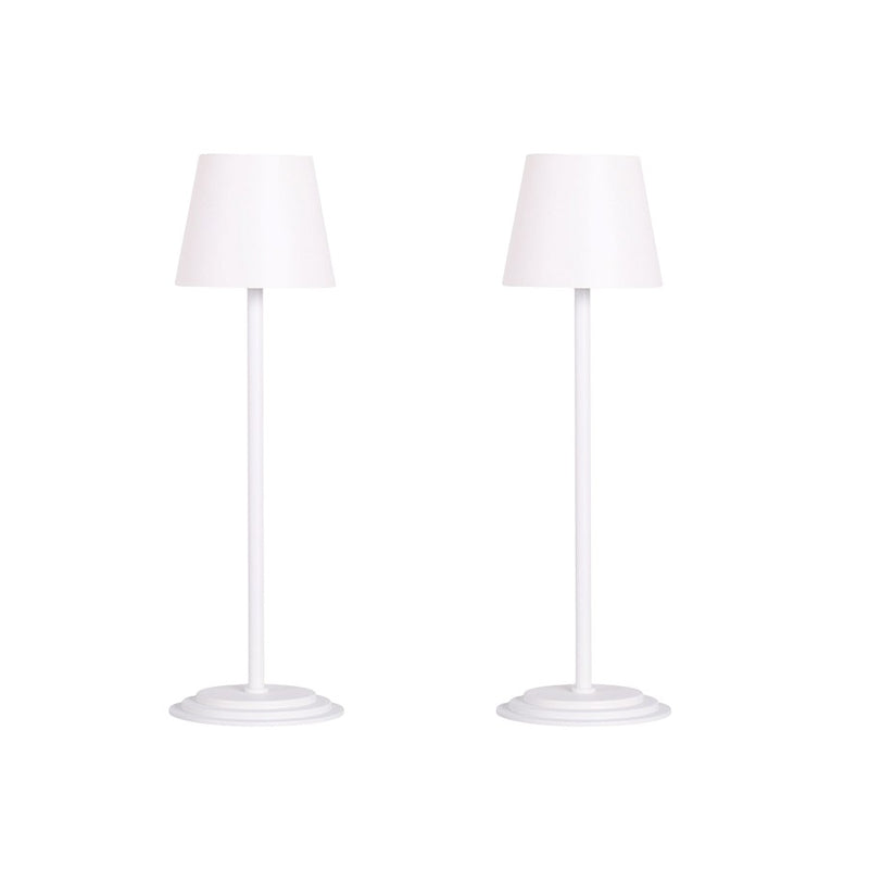 Classy Living Eclipse Aura Recharge LED Table Lamp/Set of 2, White