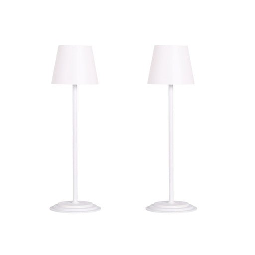 Classy Living Eclipse Aura Recharge LED Table Lamp/Set of 2, White