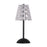 Classy Living Crystal Radiance Recharge LED Lamp/Set of 2, Black/Clear