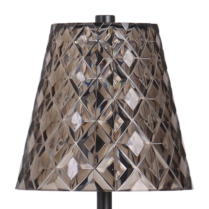 Classy Living Crystal Radiance Recharge LED Lamp/Set of 2, Black/Sm