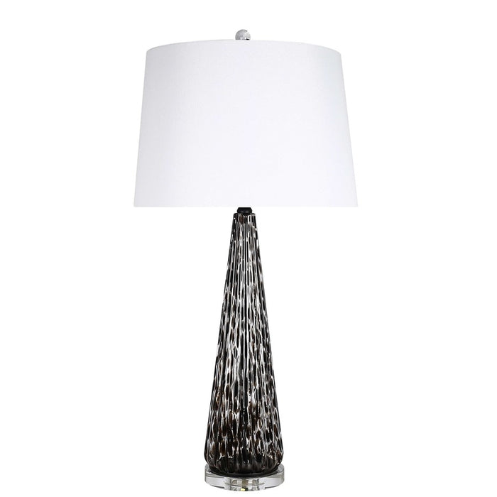 Classy Living Eclipse Radiance 1Lt Table Lamp/Set of 2, Black/White