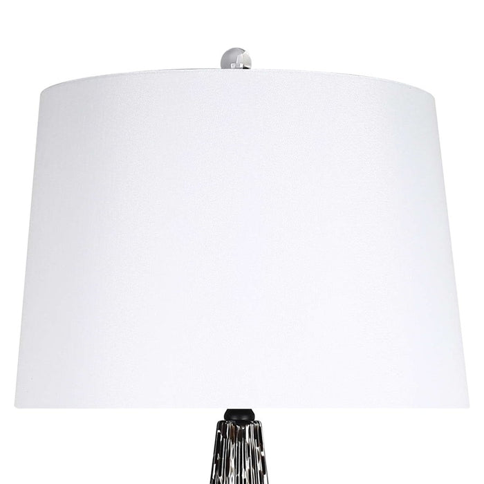 Classy Living Eclipse Radiance 1Lt Table Lamp/Set of 2, Black/White