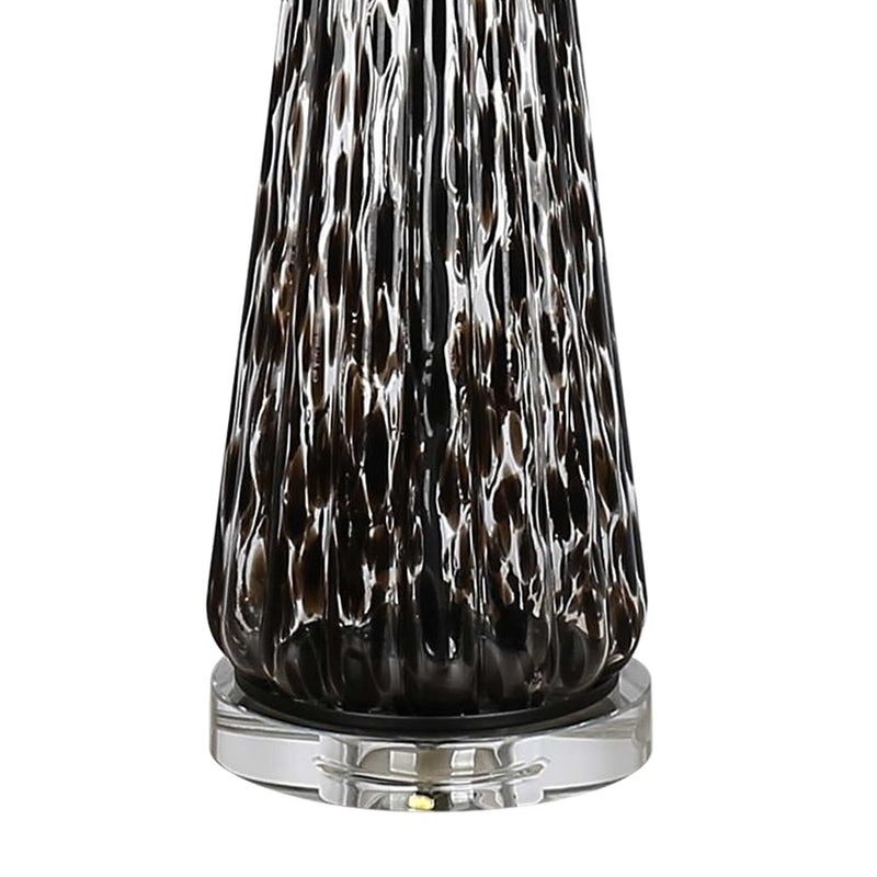 Classy Living Eclipse Radiance 1Lt Table Lamp/Set of 2, Black/White