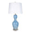 Classy Living Azure Elegance 1Lt Table Lamp/Set of 2, Blue, White/White