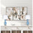 Classy Living Azure Elegance 1Lt Table Lamp/Set of 2, Blue, White/White