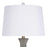 Classy Living Sage Elegance Art Glass Table Lamp/Set of 2, Sage/White