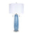 Classy Living Azure Drift 2Lt Table Lamp/Set of 2, Blue, White/White
