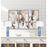 Classy Living Azure Drift 2Lt Table Lamp/Set of 2, Blue, White/White