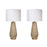 Classy Living Celestial Carve Laser Cut Lamp & Night Light Set, Tan
