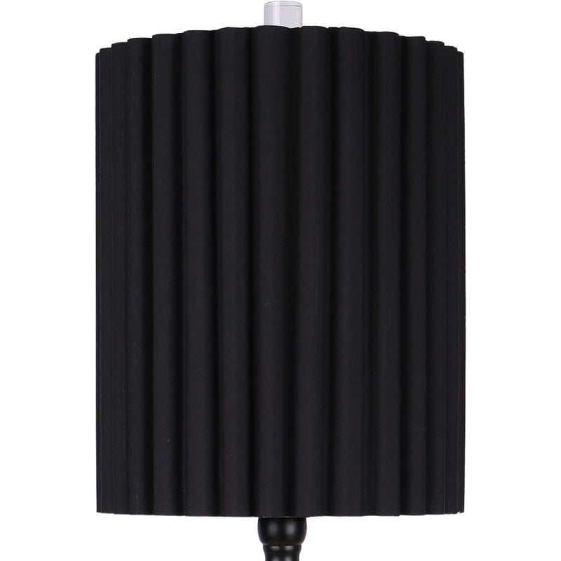 Classy Living Obsidian Elegance Table Lamp/Set of 2, Black/Black