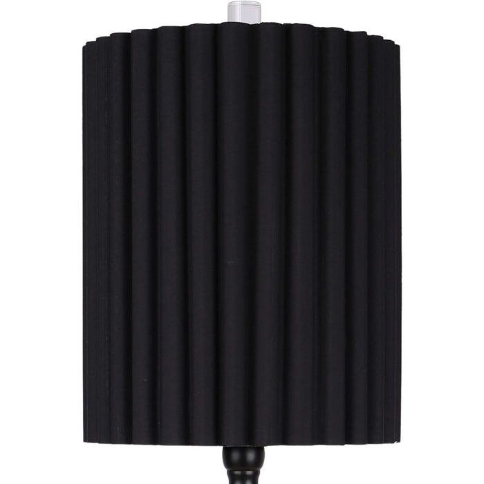 Classy Living Obsidian Elegance Table Lamp/Set of 2, Black/Black